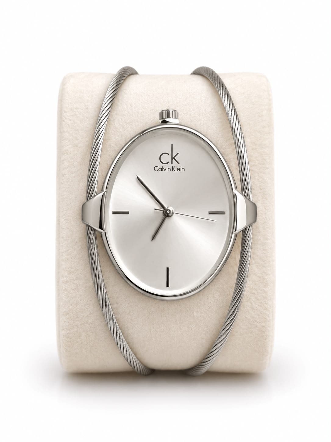 SILVER OVEL WATCH