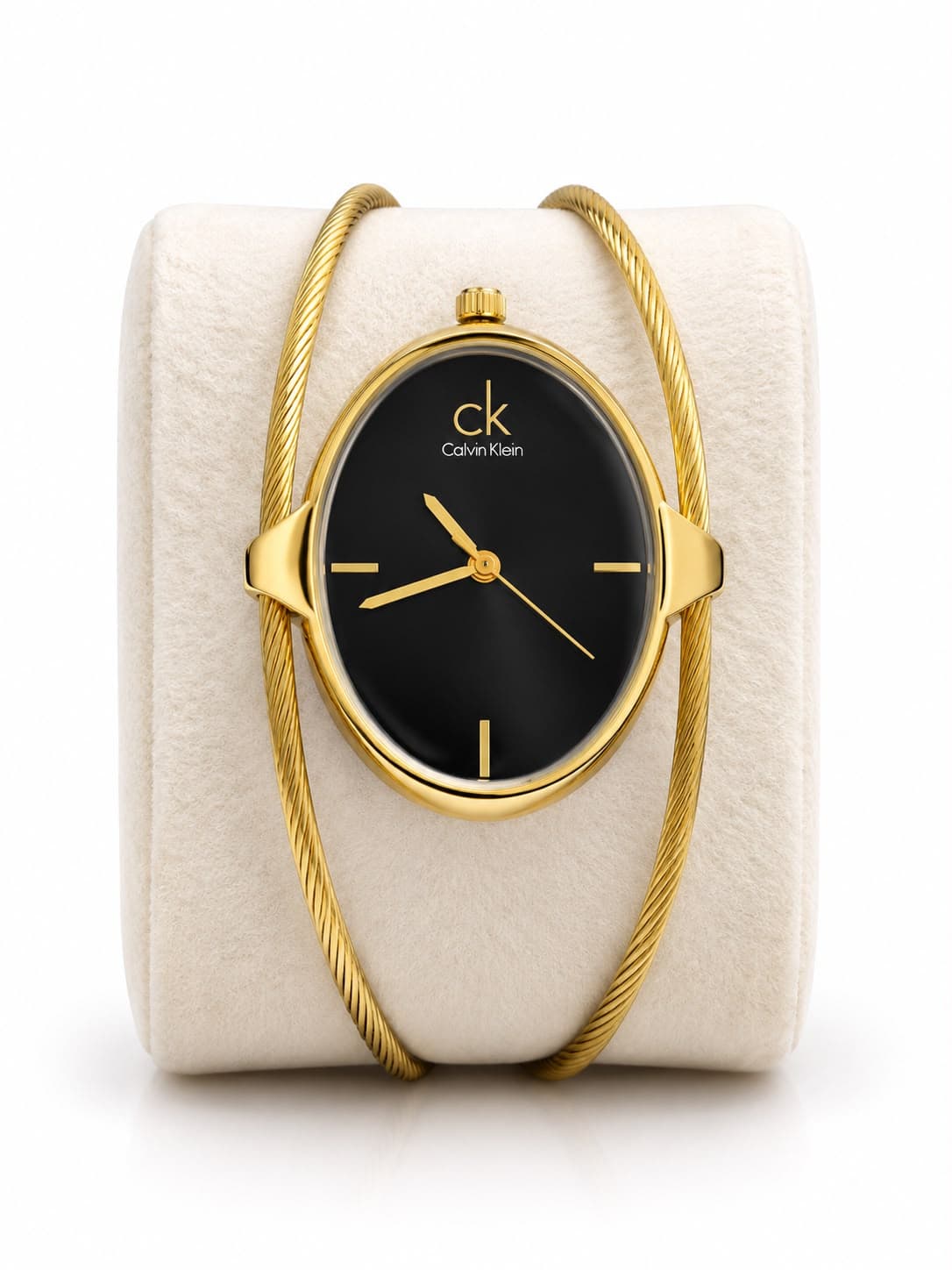 GOLDEN BLACK OVEL WATCH