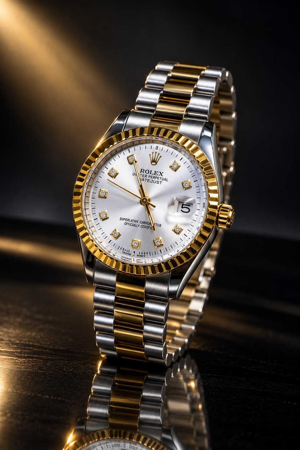 ROLEX SILVER WATCH